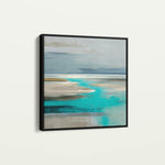 Abstract 931 Canvas Art 16" x 16" / 40 x 40 cm / Black