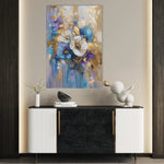 Floral 931 Canvas Art 18" x 24" / 45 x 60 cm / Black