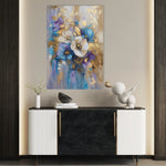 Floral 931 Canvas Art 60 x 40 cm / Black
