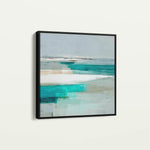 Abstract 932 Canvas Art 16" x 16" / 40 x 40 cm / Black