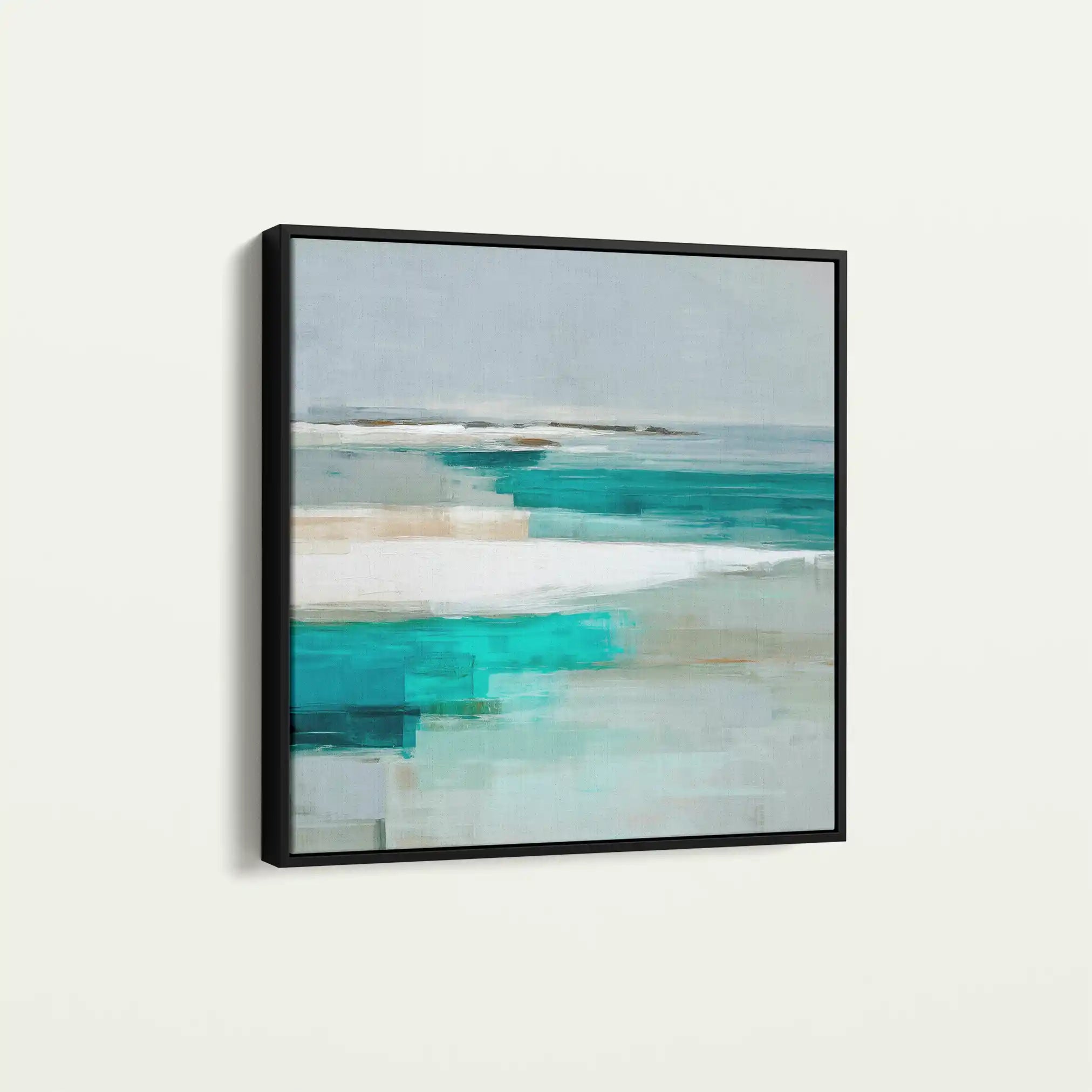 Abstract 932 Canvas Art 60 x 60 cm / Black
