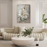 Floral 932 Canvas Art 18" x 24" / 45 x 60 cm / Black
