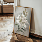 Floral 932 Canvas Art 18" x 24" / 45 x 60 cm / Black