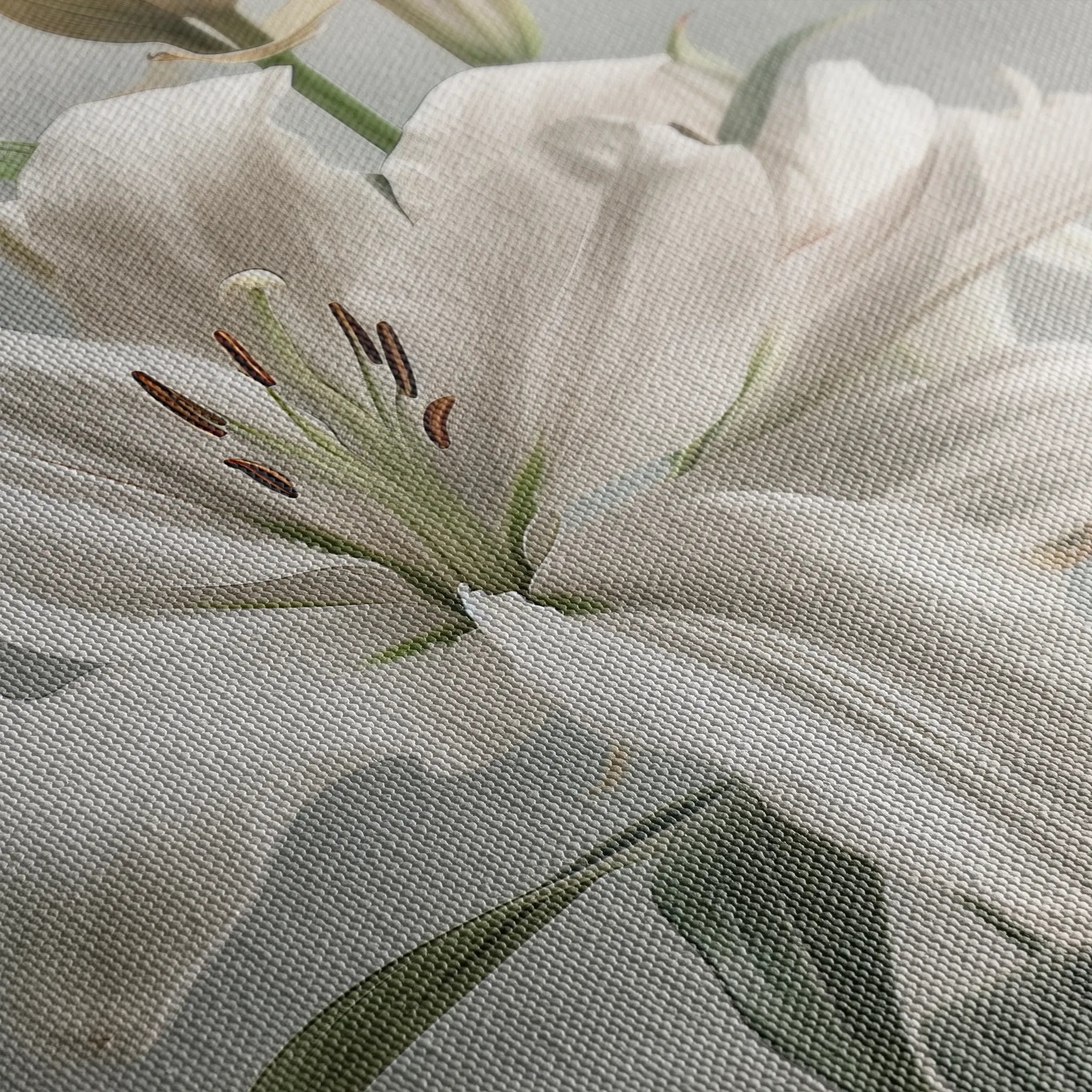 Floral 932 Canvas Art 18" x 24" / 45 x 60 cm / Black