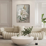 Floral 932 Canvas Art 60 x 40 cm / Black