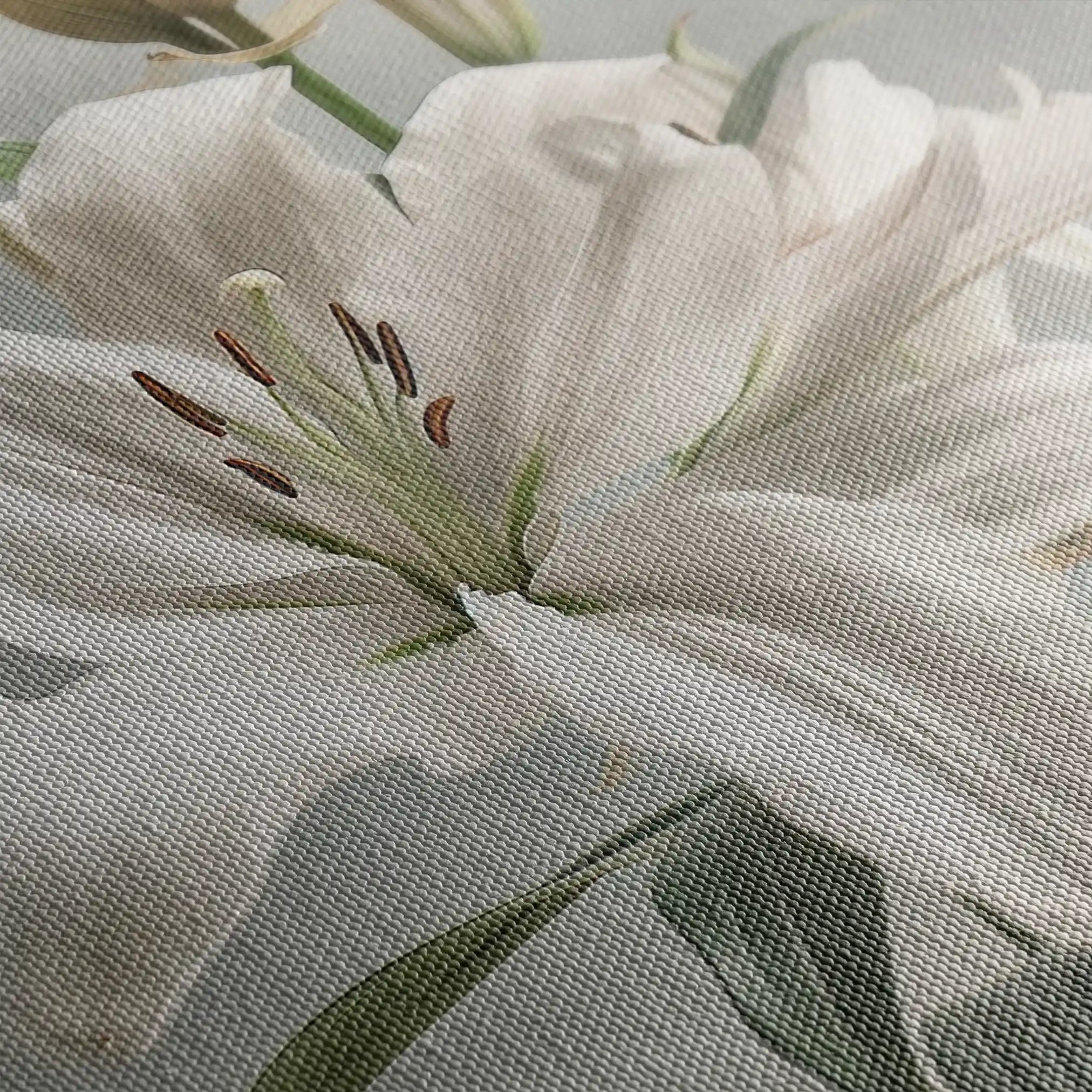Floral 932 Canvas Art 60 x 40 cm / Black