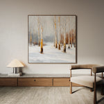 Abstract 933 Canvas Art 16" x 16" / 40 x 40 cm / Black