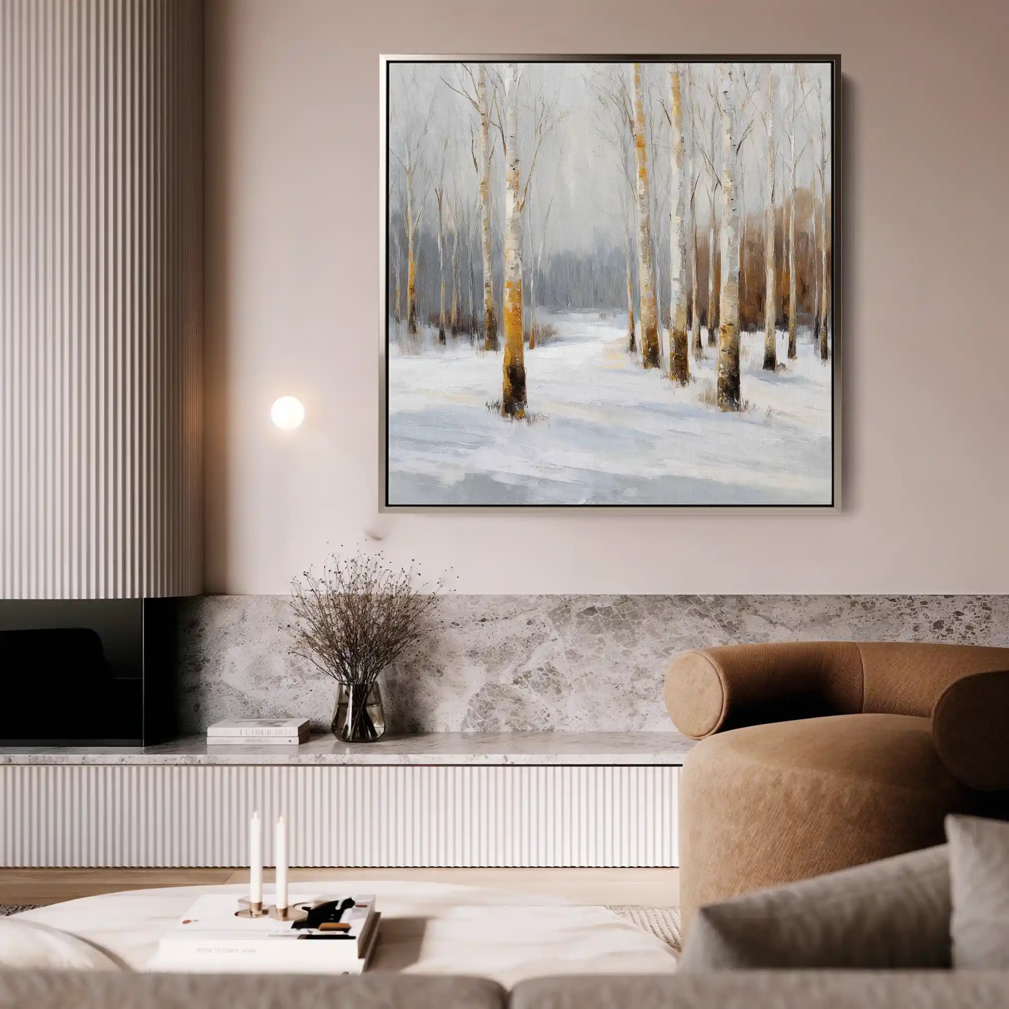 Abstract 933 Canvas Art 16" x 16" / 40 x 40 cm / Black