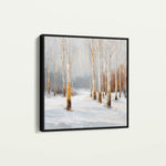 Abstract 933 Canvas Art 16" x 16" / 40 x 40 cm / Black