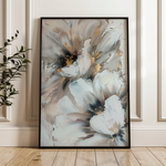 Floral 933 Canvas Art 18" x 24" / 45 x 60 cm / Black