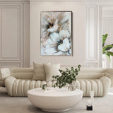 Floral 933 Canvas Art 18" x 24" / 45 x 60 cm / Black
