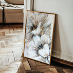 Floral 933 Canvas Art 18" x 24" / 45 x 60 cm / Black