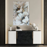 Floral 933 Canvas Art 18" x 24" / 45 x 60 cm / Black
