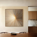 Abstract 934 Canvas Art 16" x 16" / 40 x 40 cm / Black