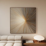 Abstract 934 Canvas Art 16" x 16" / 40 x 40 cm / Black