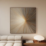 Abstract 934 Canvas Art 16" x 16" / 40 x 40 cm / Black