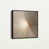 Abstract 934 Canvas Art 16" x 16" / 40 x 40 cm / Black