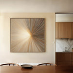 Abstract 934 Canvas Art 60 x 60 cm / Black