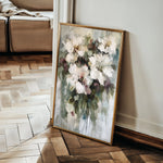 Floral 934 Canvas Art 18" x 24" / 45 x 60 cm / Black