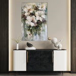 Floral 934 Canvas Art 18" x 24" / 45 x 60 cm / Black