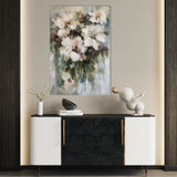 Floral 934 Canvas Art 18" x 24" / 45 x 60 cm / Black