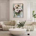 Floral 934 Canvas Art 60 x 40 cm / Black