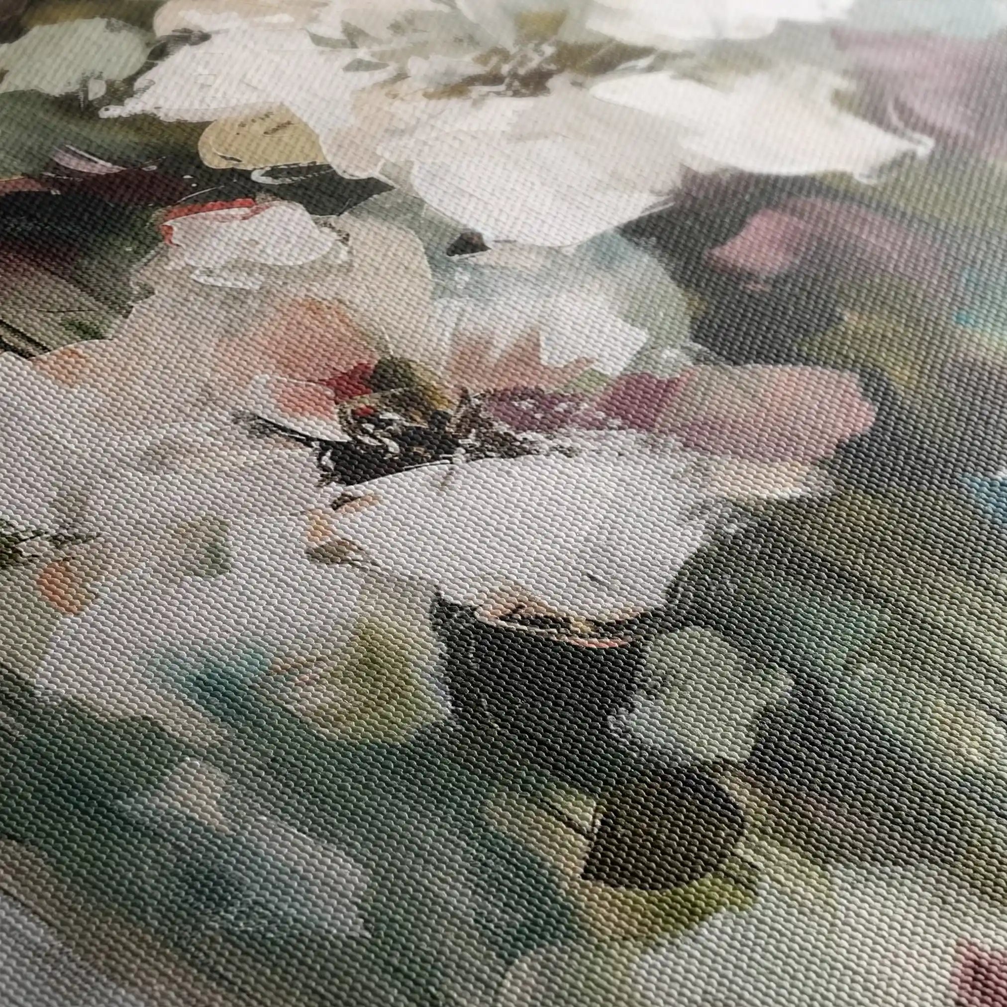Floral 934 Canvas Art 60 x 40 cm / Black