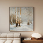 Abstract 935 Canvas Art 16" x 16" / 40 x 40 cm / Black
