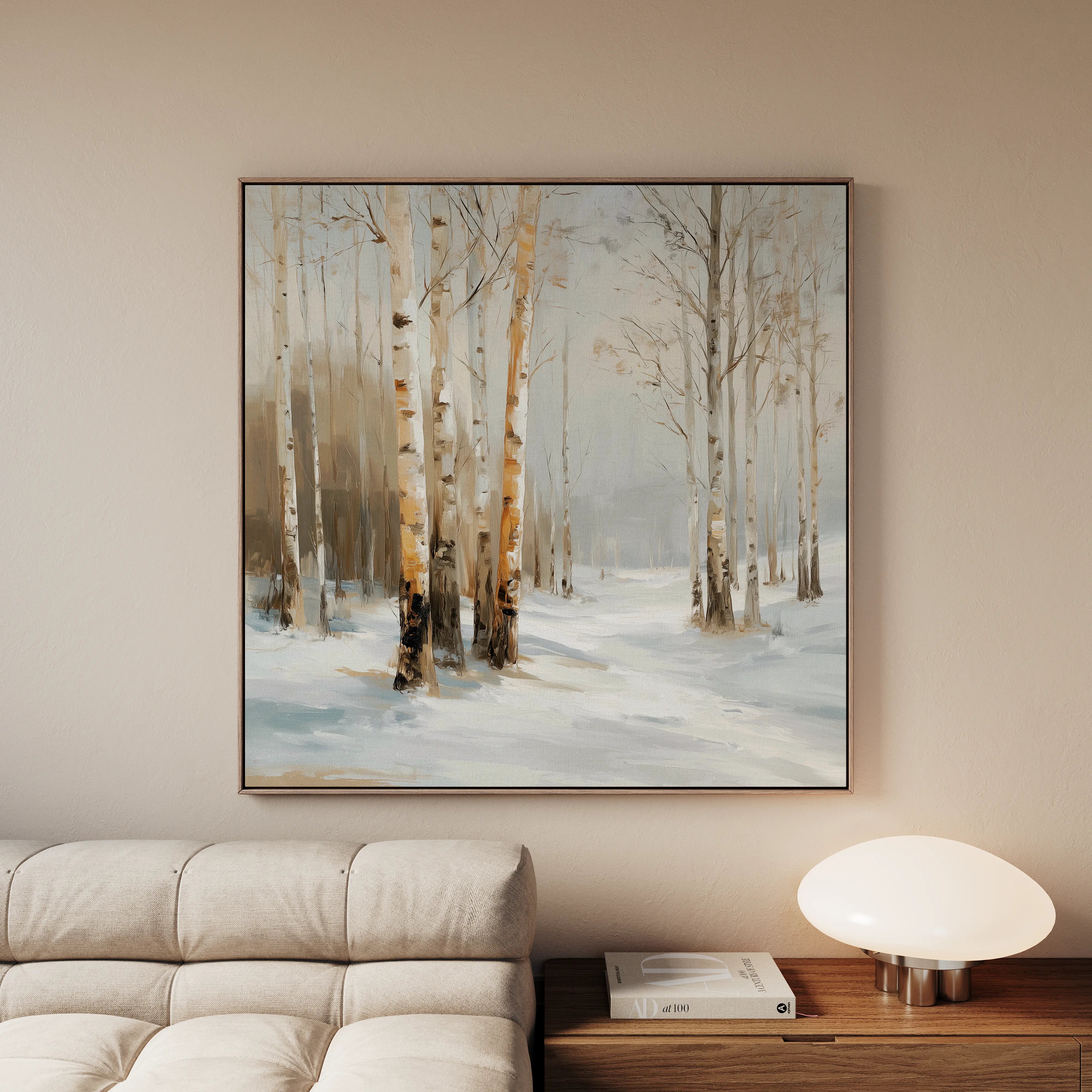 Abstract 935 Canvas Art 16" x 16" / 40 x 40 cm / Black