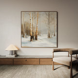 Abstract 935 Canvas Art 16" x 16" / 40 x 40 cm / Black