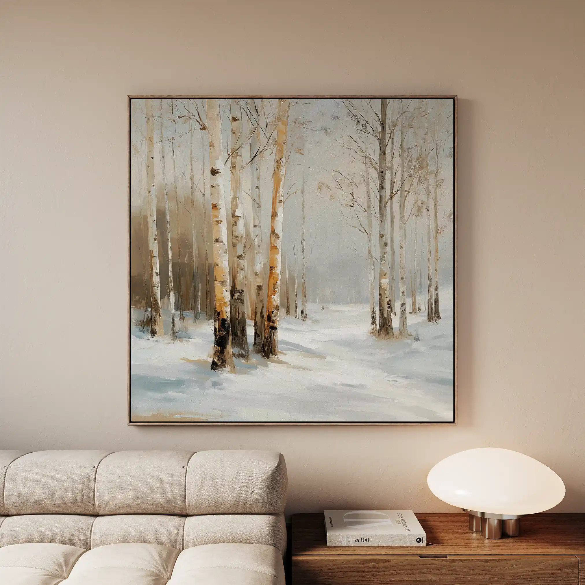 Abstract 935 Canvas Art 16" x 16" / 40 x 40 cm / Black