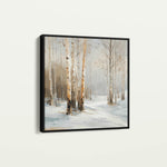 Abstract 935 Canvas Art 16" x 16" / 40 x 40 cm / Black