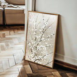 Floral 935 Canvas Art 18" x 24" / 45 x 60 cm / Black