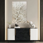 Floral 935 Canvas Art 18" x 24" / 45 x 60 cm / Black