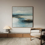 Abstract 936 Canvas Art 16" x 16" / 40 x 40 cm / Black