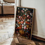 Floral 936 Canvas Art 18" x 24" / 45 x 60 cm / Black