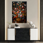 Floral 936 Canvas Art 18" x 24" / 45 x 60 cm / Black