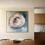 Abstract 937 Canvas Art 16" x 16" / 40 x 40 cm / Black