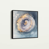 Abstract 937 Canvas Art 16" x 16" / 40 x 40 cm / Black