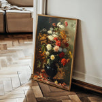 Floral 937 Canvas Art 60 x 40 cm / Black