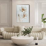 Floral 938 Canvas Art 18" x 24" / 45 x 60 cm / Black