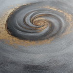 Abstract 939 Canvas Art 16" x 16" / 40 x 40 cm / Black