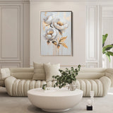Floral 939 Canvas Art 18" x 24" / 45 x 60 cm / Black