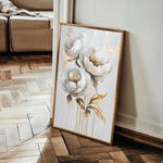 Floral 939 Canvas Art 18" x 24" / 45 x 60 cm / Black