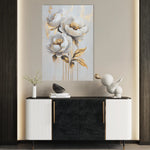 Floral 939 Canvas Art 18" x 24" / 45 x 60 cm / Black