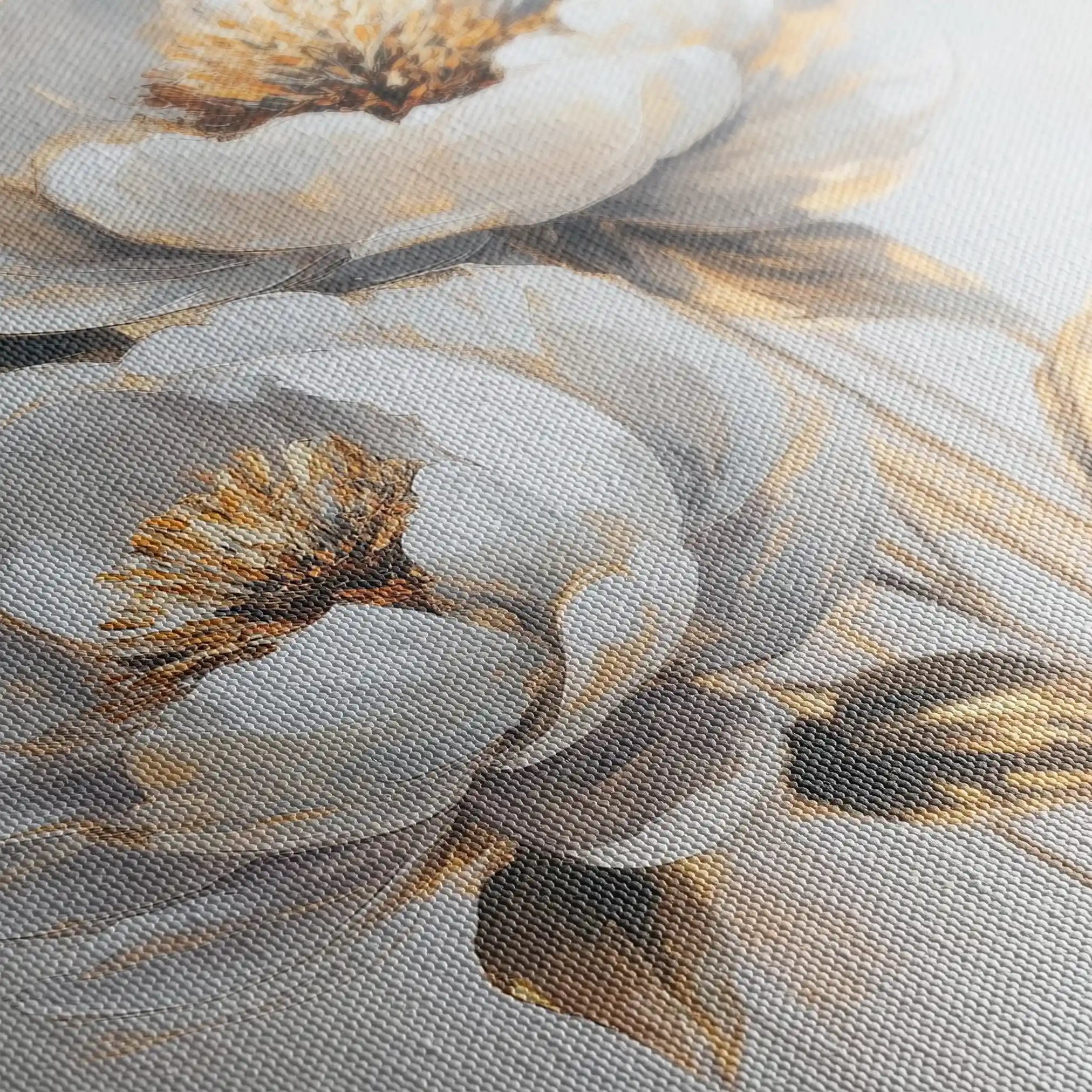 Floral 939 Canvas Art 60 x 40 cm / Black