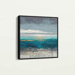 Abstract 940 Canvas Art 16" x 16" / 40 x 40 cm / Black