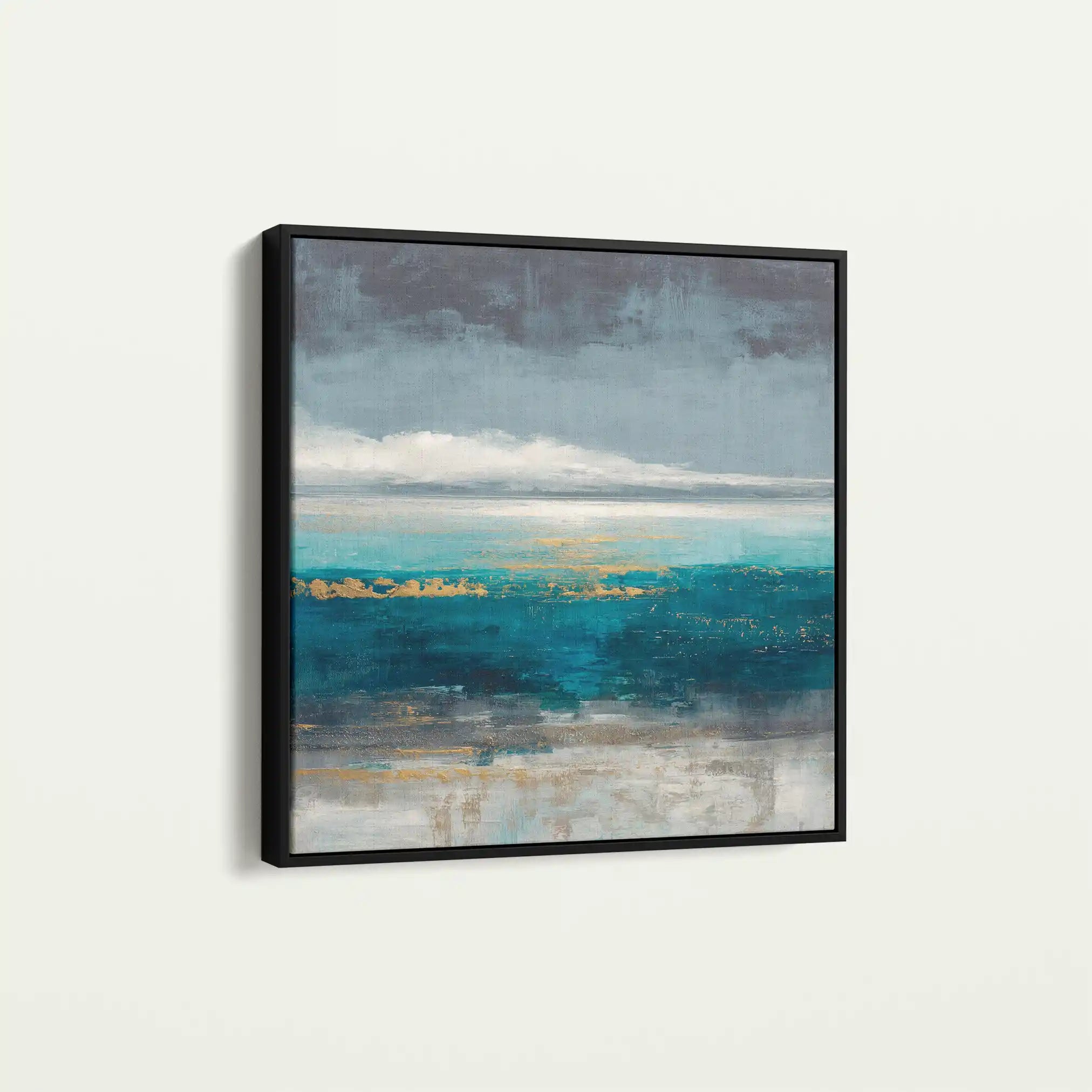 Abstract 940 Canvas Art 60 x 60 cm / Black