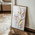 Floral 940 Canvas Art 18" x 24" / 45 x 60 cm / Black
