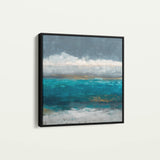 Abstract 941 Canvas Art 16" x 16" / 40 x 40 cm / Black